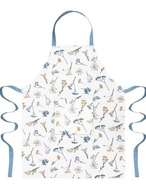 Lenox Wildflower All-Over Apron, Blue, 26"W x 46"L